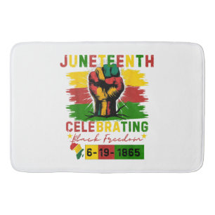 Juneteenth Celebrating Black Freedom Black History Bath Mat