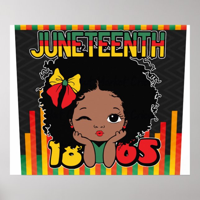 Juneteenth Celebrating Black Freedom  Poster (Front)