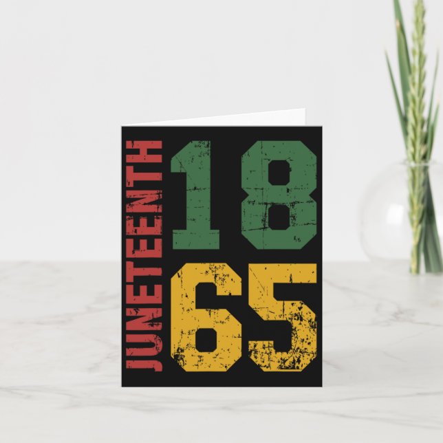Juneteenth Celebrating Freedom In African History  Card (Front)