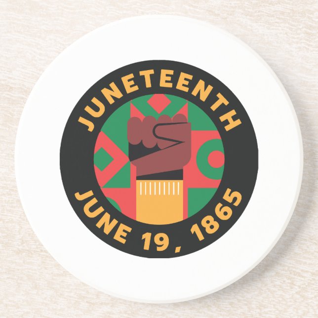 Juneteenth Celebration  Commemorating Freedom and  Coaster (Front)