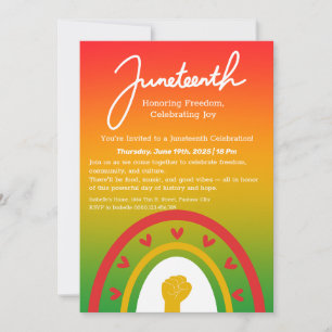 Juneteenth Celebration Invitation – Freedom & Joy