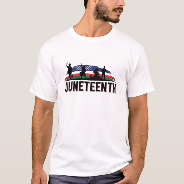 Juneteenth Celebration: Vibrant Art T-Shirt (Front)