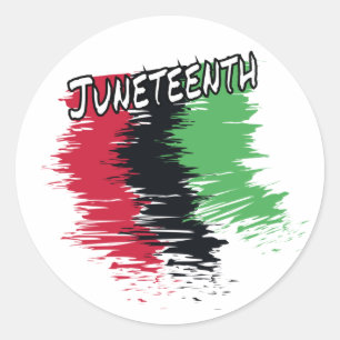 Juneteenth Classic Round Sticker
