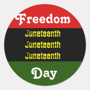 Juneteenth Classic Round Sticker