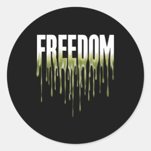Juneteenth Commemorative Classic Round Sticker