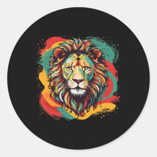 Juneteenth Cool Black History African America Flag Classic Round Sticker