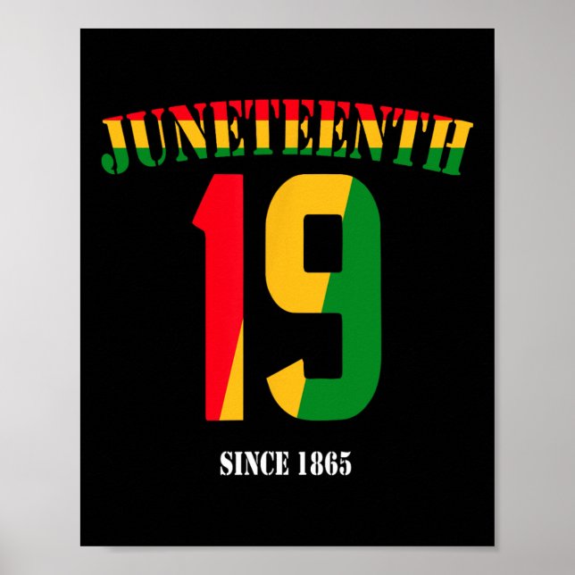 Juneteenth Cool Black History June 19 2025 Awesome Poster (Front)