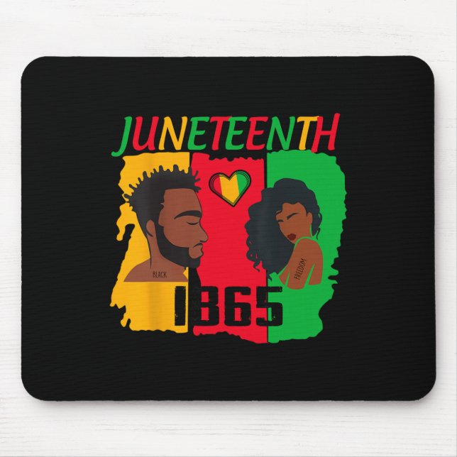 Juneteenth Couple Juneteenth Men Juneteenth Women  Mouse Pad (Front)