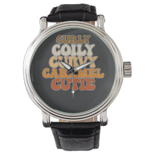 Juneteenth Curly Coily Curvy Caramel Cutie Watch