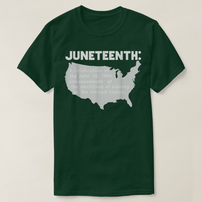 Juneteenth Definition 1865 African American Pride  T-Shirt (Design Front)