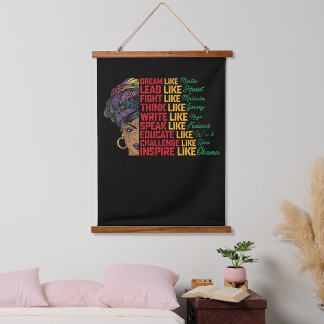 Juneteenth Dream Lead Fight Like Black Freedom Hanging Tapestry (Bedroom)
