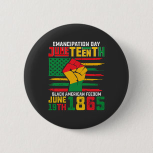 Juneteenth Emancipation Day Black American Freedom 6 Cm Round Badge