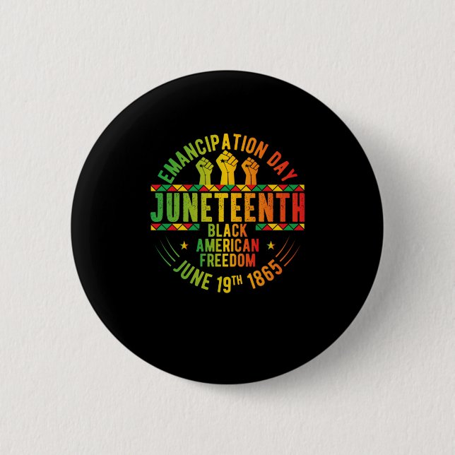 Juneteenth Emancipation Day Black History  6 Cm Round Badge (Front)
