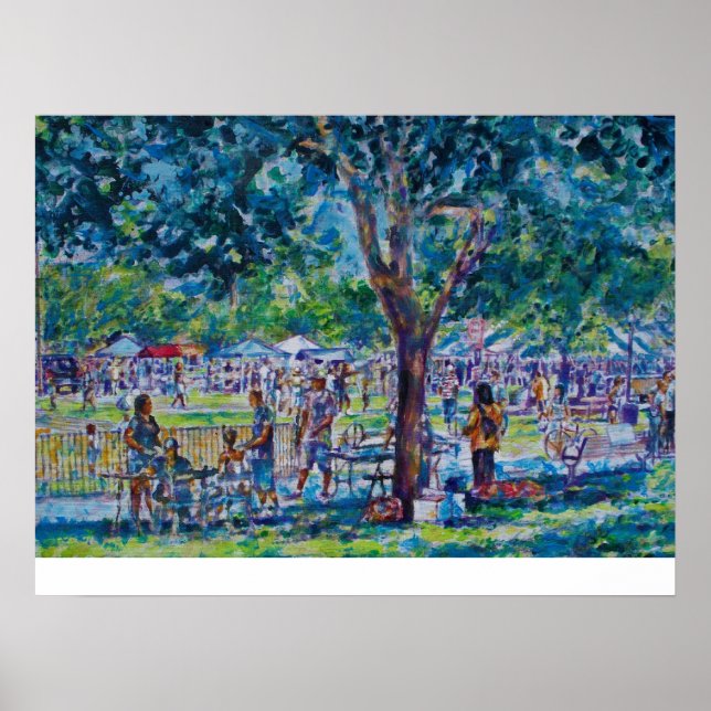 JUNETEENTH FESTIVAL- ANN ARBOR'S WHEELER PARK POSTER (Front)