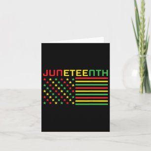 Juneteenth Flag - Black History - African Civil Ri Card