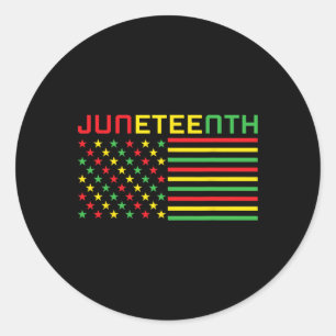 Juneteenth Flag - Black History - African Civil Ri Classic Round Sticker