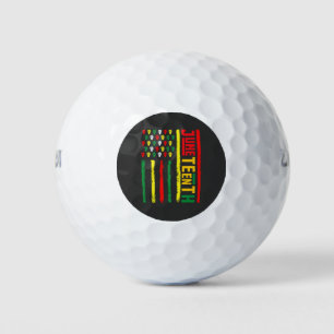 Juneteenth Flag Celebrating Black Freedom 1865 Golf Balls