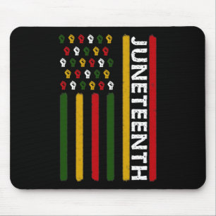 Juneteenth Flag With Fists Mouse Pad