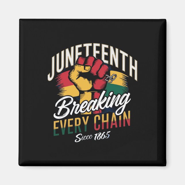 Juneteenth For African American Freedom 1865  Magnet (Front)