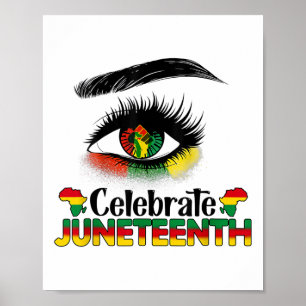 Juneteenth For Women Kids Men Black History Month  Poster