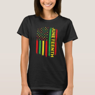 Juneteenth Free Black African Flag Pride 1865 June T-Shirt