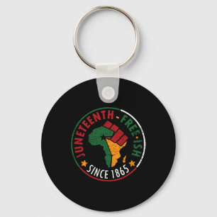 Juneteenth Free-ish Since 1865 2 Key Ring