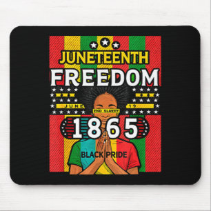 Juneteenth freedom 1865 black pride june 19 mouse pad