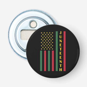 Juneteenth Freedom Celebration USA American Flag Bottle Opener