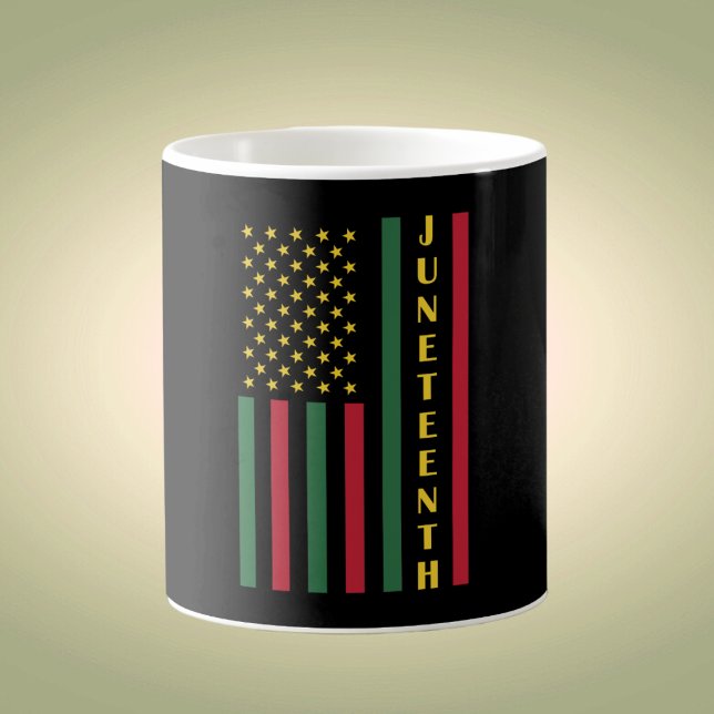 Juneteenth Freedom Celebration USA American Flag Coffee Mug (Creator Uploaded)
