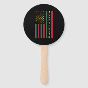 Juneteenth Freedom Celebration USA American Flag Hand Fan