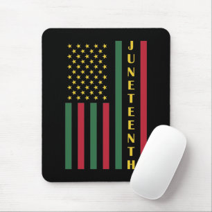 Juneteenth Freedom Celebration USA American Flag Mouse Pad