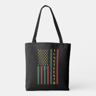 Juneteenth Freedom Celebration USA American Flag Tote Bag