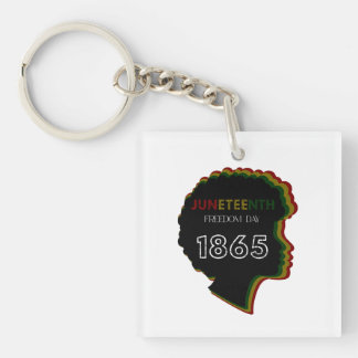 Juneteenth Freedom Day 1865 Celebration Design Key Ring