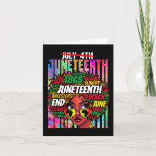 Juneteenth Freedom Day African American June 19th Card