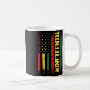 Juneteenth Freedom Day Afro American African Flag  Coffee Mug