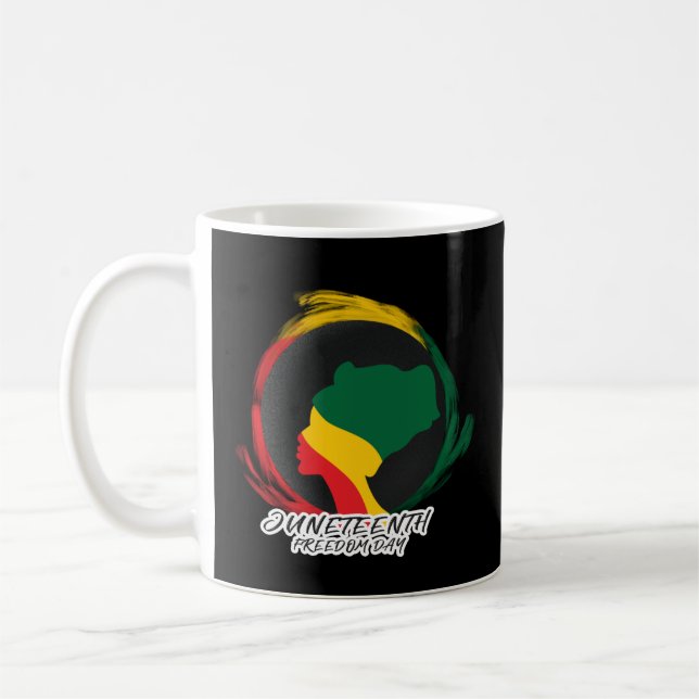 Juneteenth Freedom Day Black History  Coffee Mug (Left)