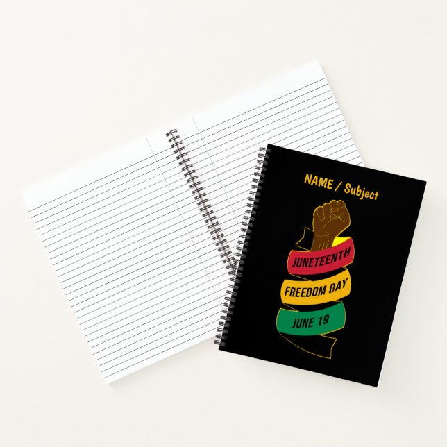 Juneteenth Freedom Day Black History Notebook (Inside)