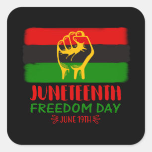 Juneteenth Freedom Day Black History  Square Sticker