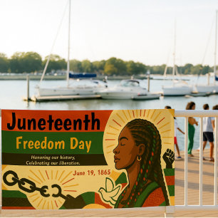 Juneteenth Freedom Day Emancipation Celebration Banner