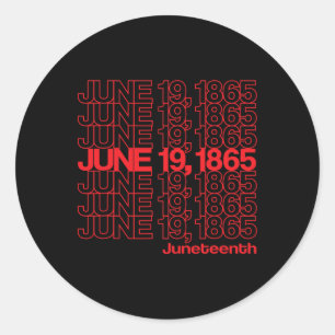 Juneteenth Freedom Day Emancipation Day Thank You  Classic Round Sticker