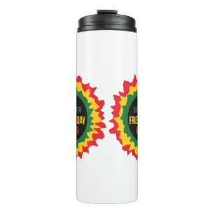 Juneteenth Freedom Liberation June 19th Thermal Tumbler