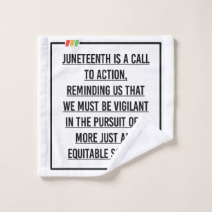 Juneteenth, Freedom of African American. Wash Cloth