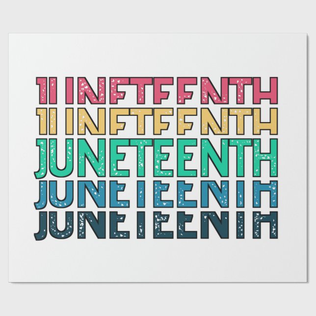 Juneteenth, Freedom of African American. Wrapping Paper (Flat)
