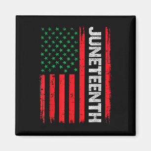 Juneteenth Freedom Usa Flag June 19th 1865 African Magnet
