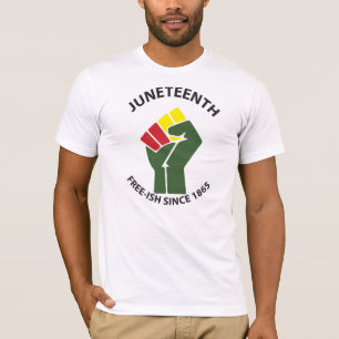 Juneteenth Freeish Since 1865 Blk Text T-Shirt