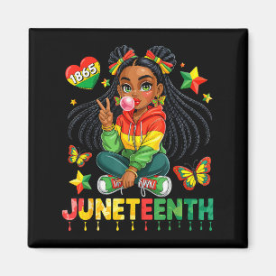 Juneteenth Happy Coquette Birthday 1865 Girls Kids Magnet