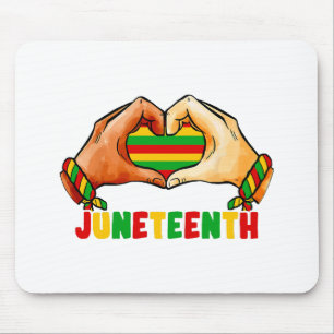 Juneteenth Heart  Mouse Pad