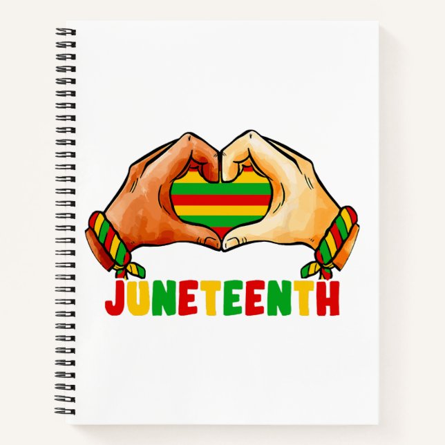 Juneteenth Heart  Notebook (Front)
