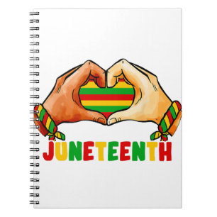 Juneteenth Heart  Notebook