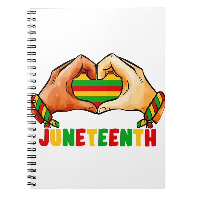 Juneteenth Heart  Notebook (Front)